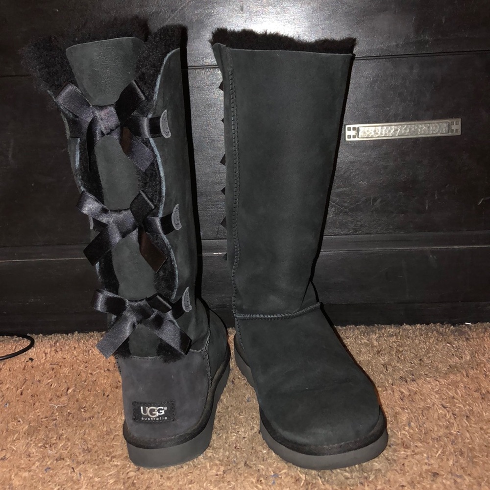 Tall Black Bailey UGG Boots
